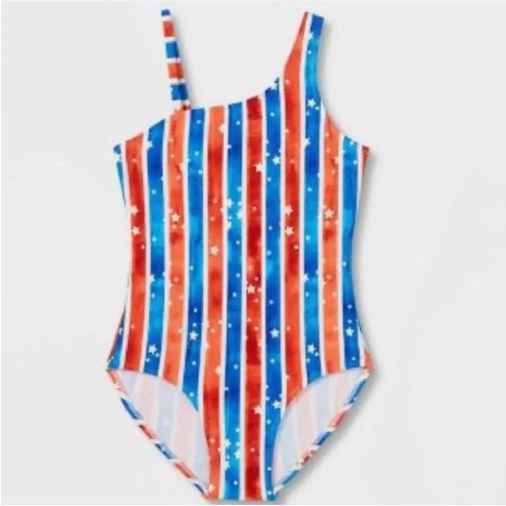 Striped swimsuit
